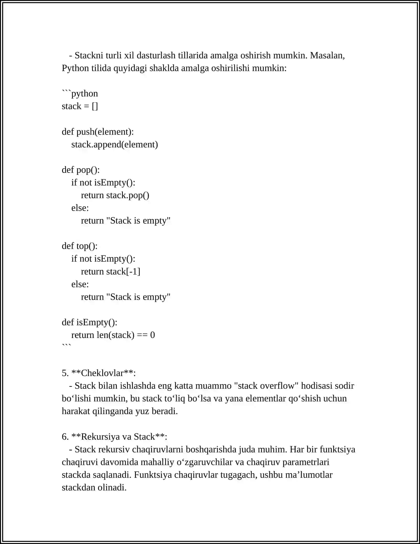 STACK.QUEUE.PRIORITY_QUEUE.FUNKTORLAR QO‘SHISH 4