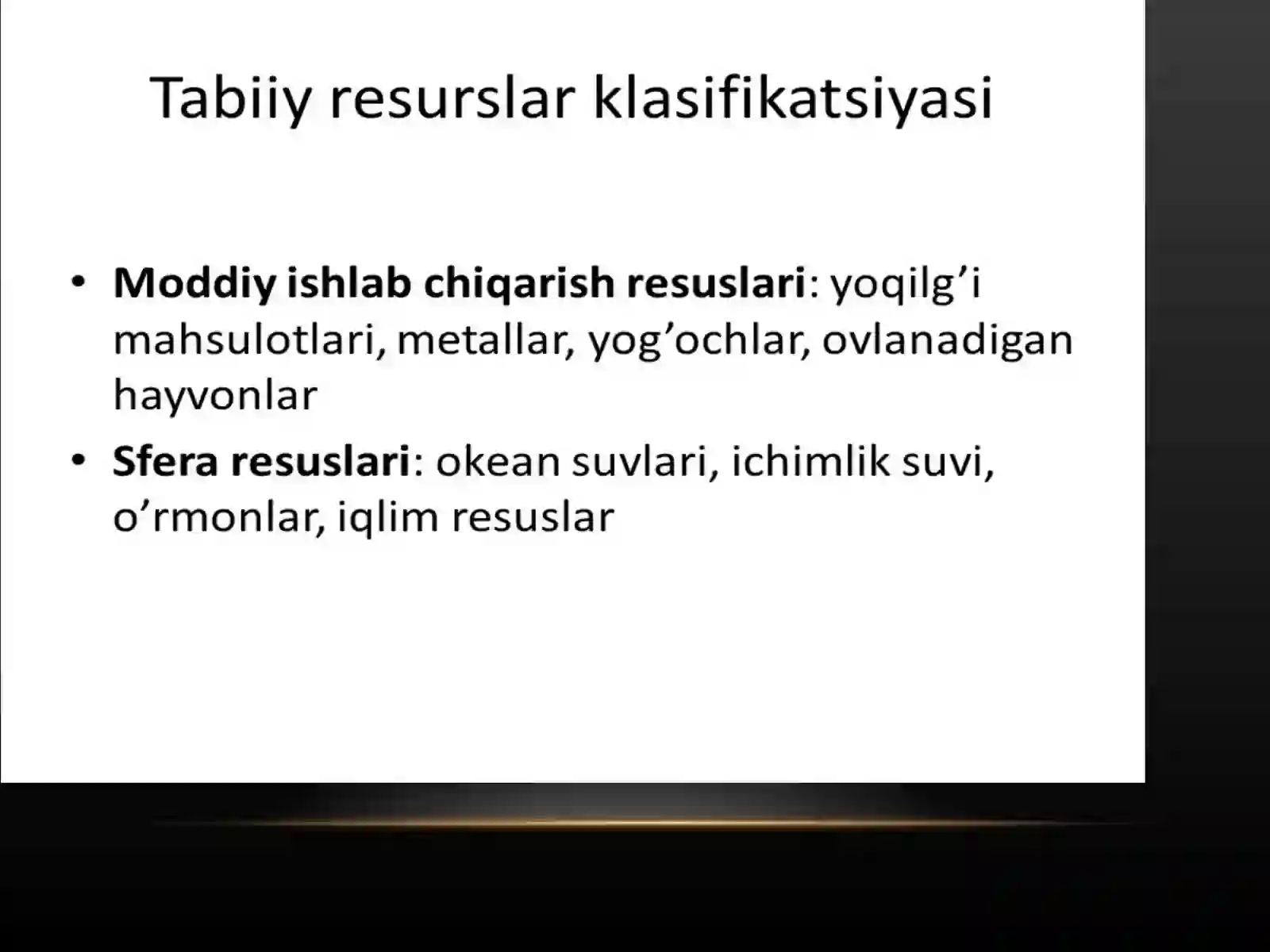 Tabiiy resurslar 4