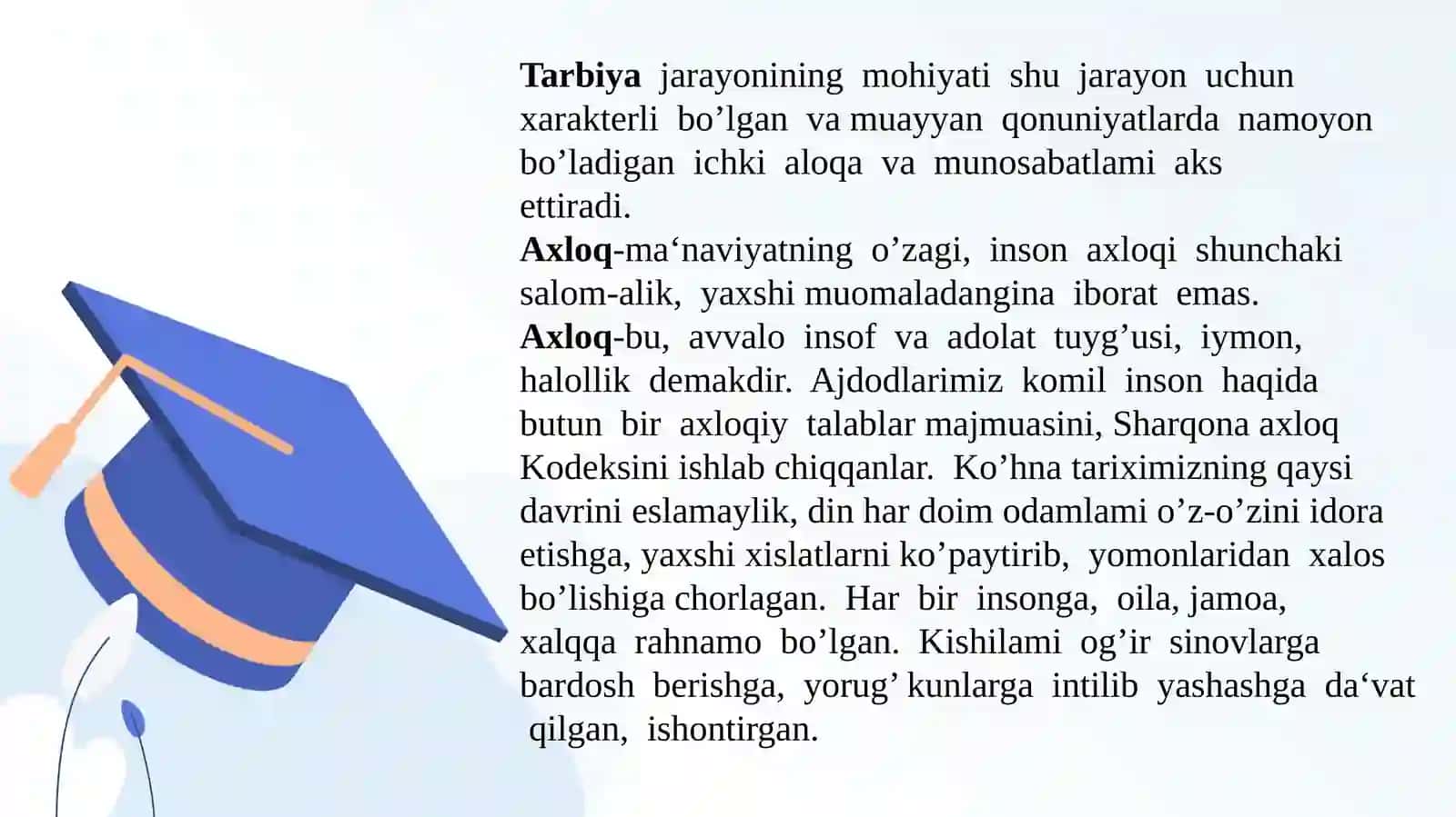 Boshlang‘ich ta’limda o‘quvchilarning axloqiy tarbiyalanganlik darajasini tashxis etish 4