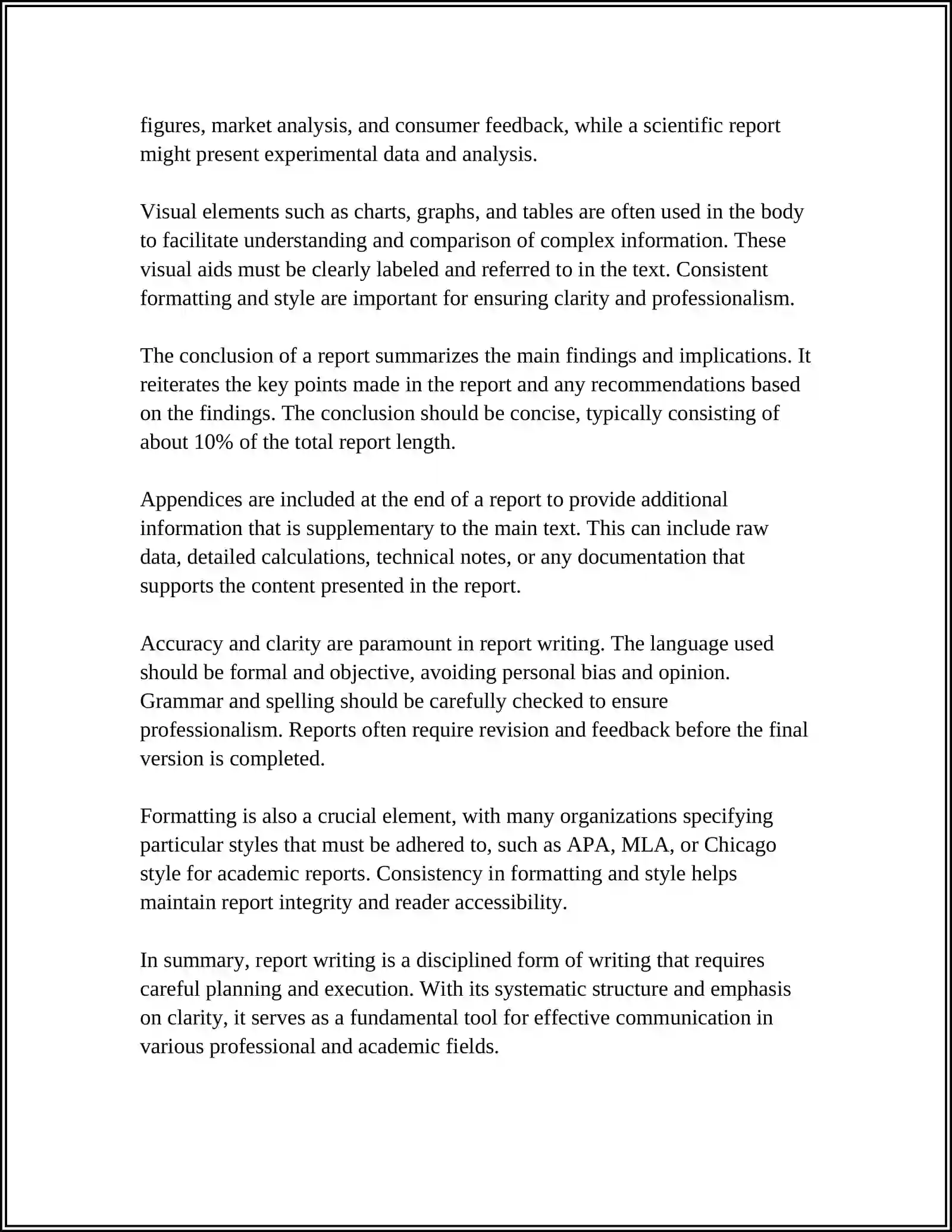 WRITING A REPORT ON AN ARTICLE 4