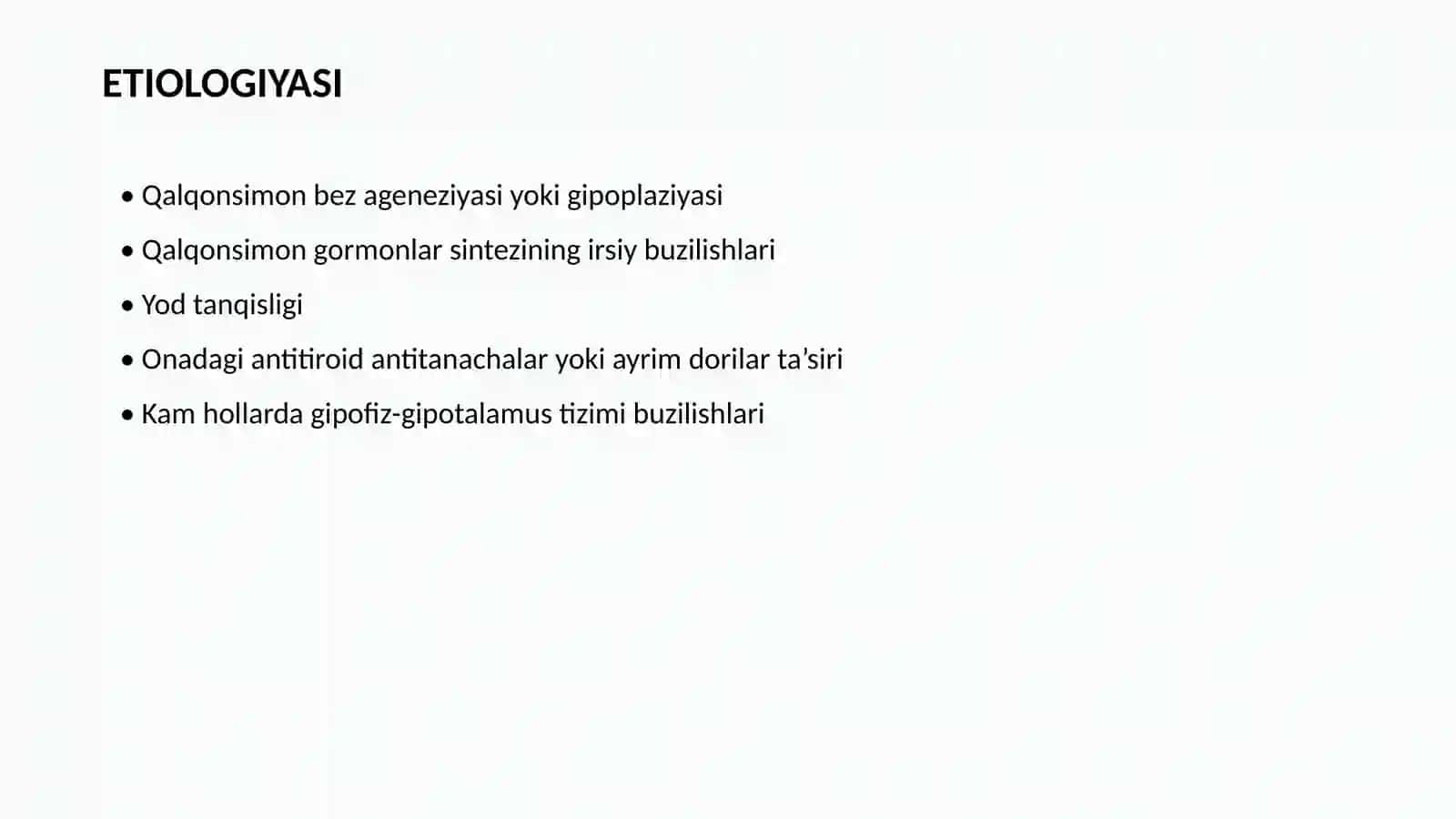 TUG‘MA GIPOTIREOZ 4