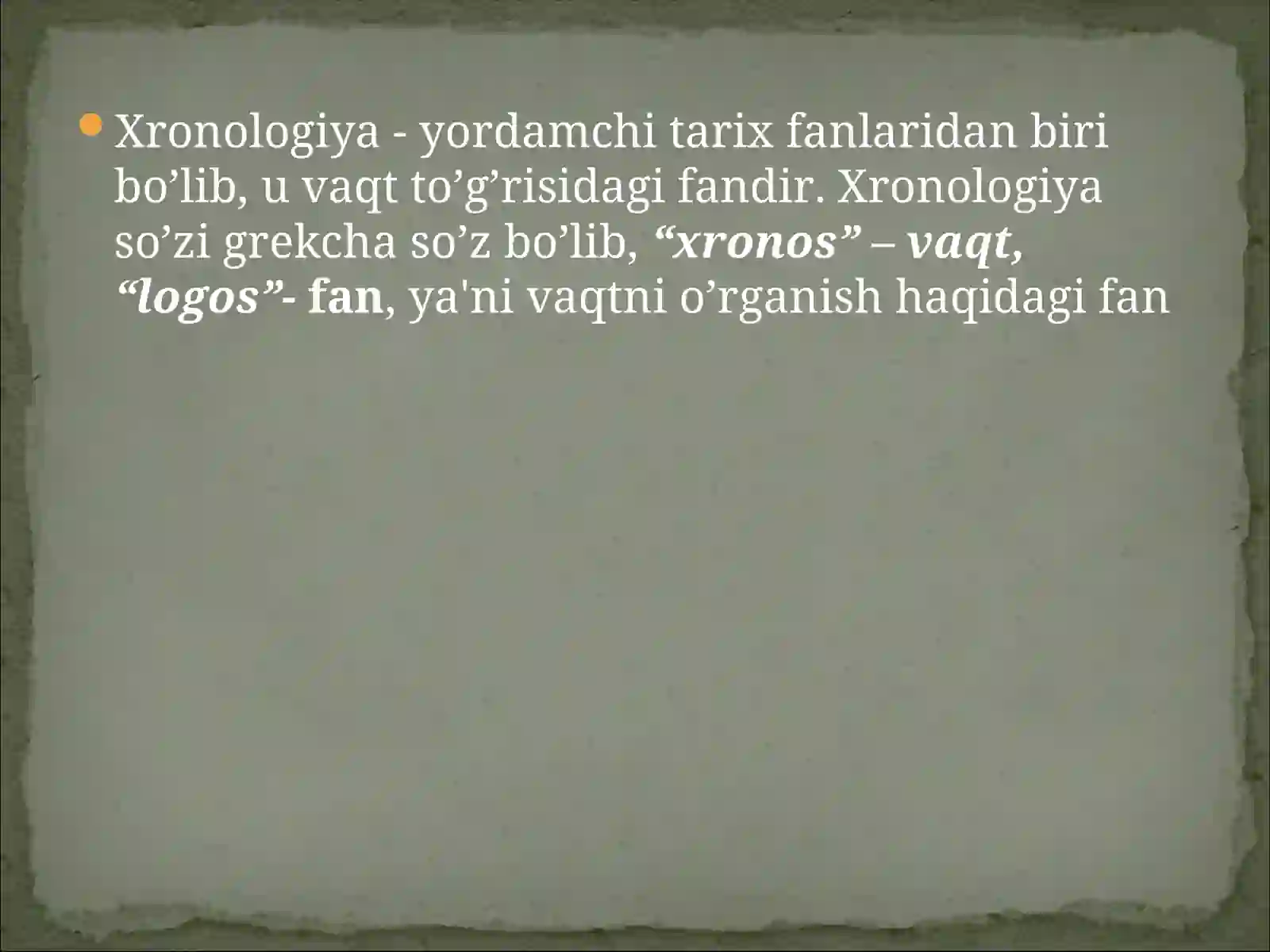 Xronologiya 4