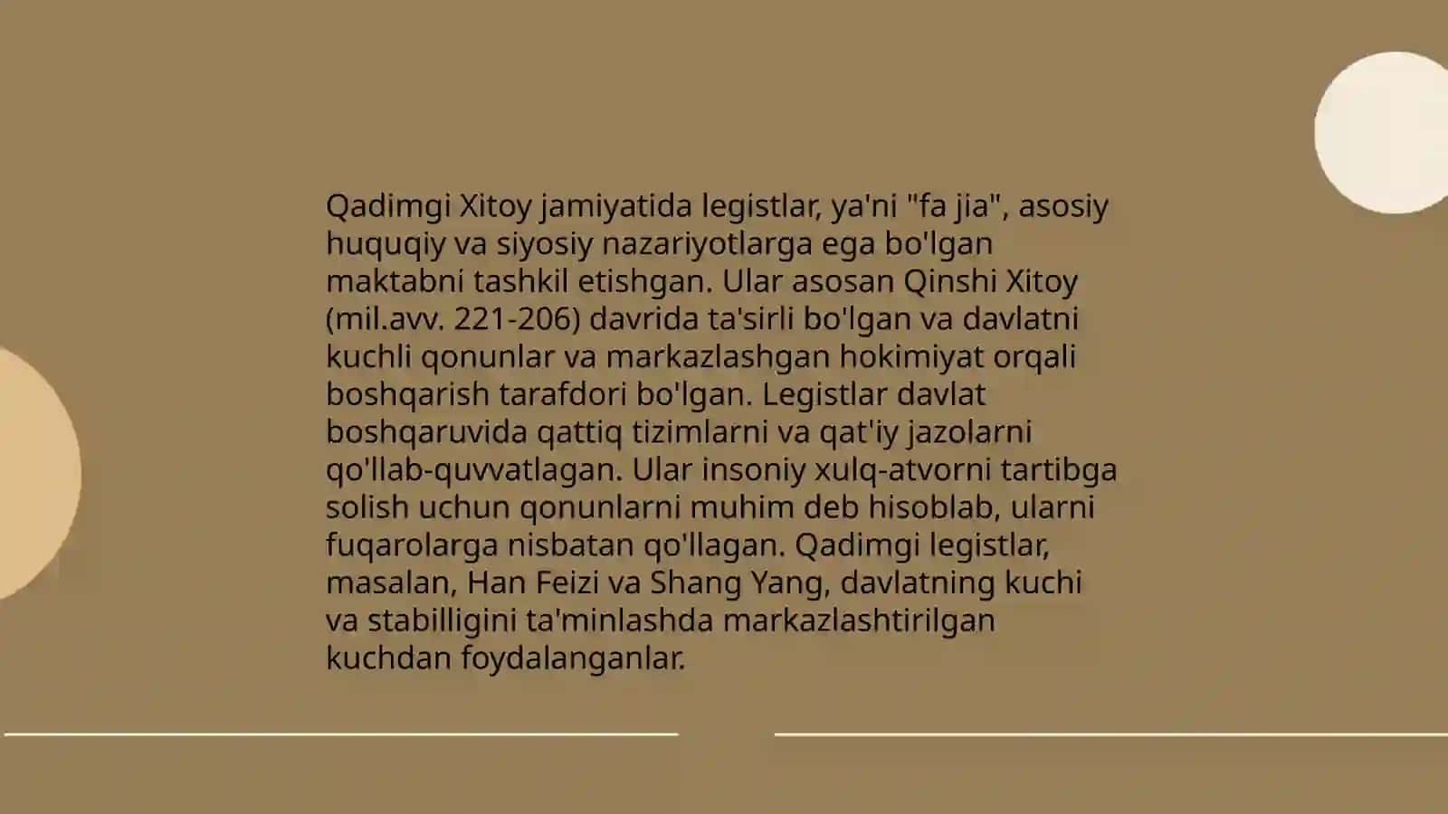 Qadimgi Xitoyda konfutsiyachilik va legistlar mafkurasi 4