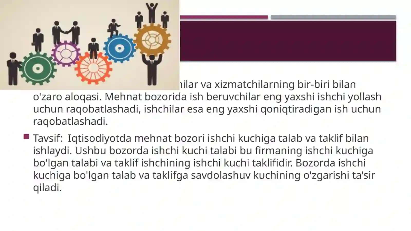 Mehnat va uning jamiyat taraqqiyotida tutgan o’rni 4