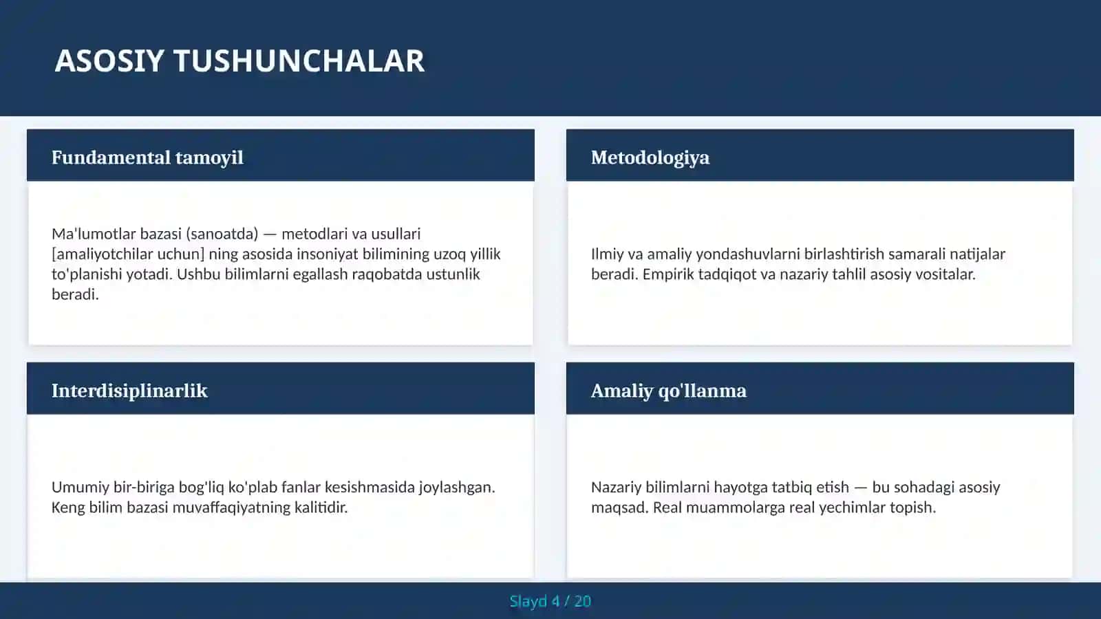 Ma'lumotlar bazasi (sanoatda) — metodlari va usullari [amaliyotchilar uchun] 4