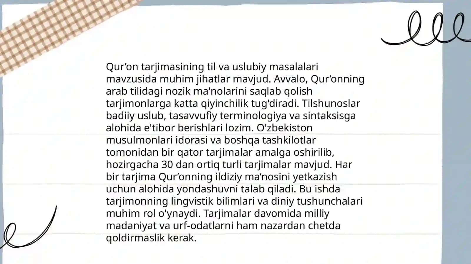 Mustaqillik yillarida Qur’onning o’zbek tiliga tarjima qilinishi 4