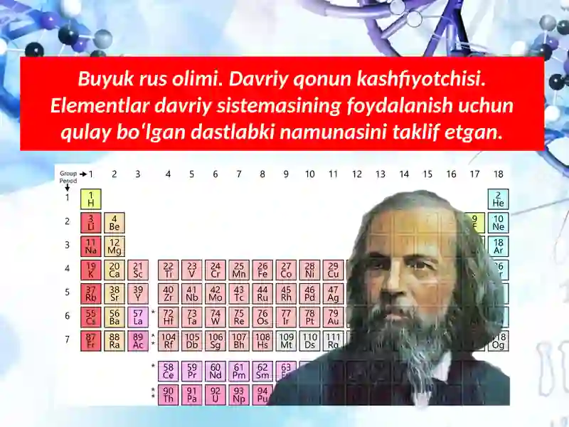 Kimyoviy elementlarning davriy qonuni 4