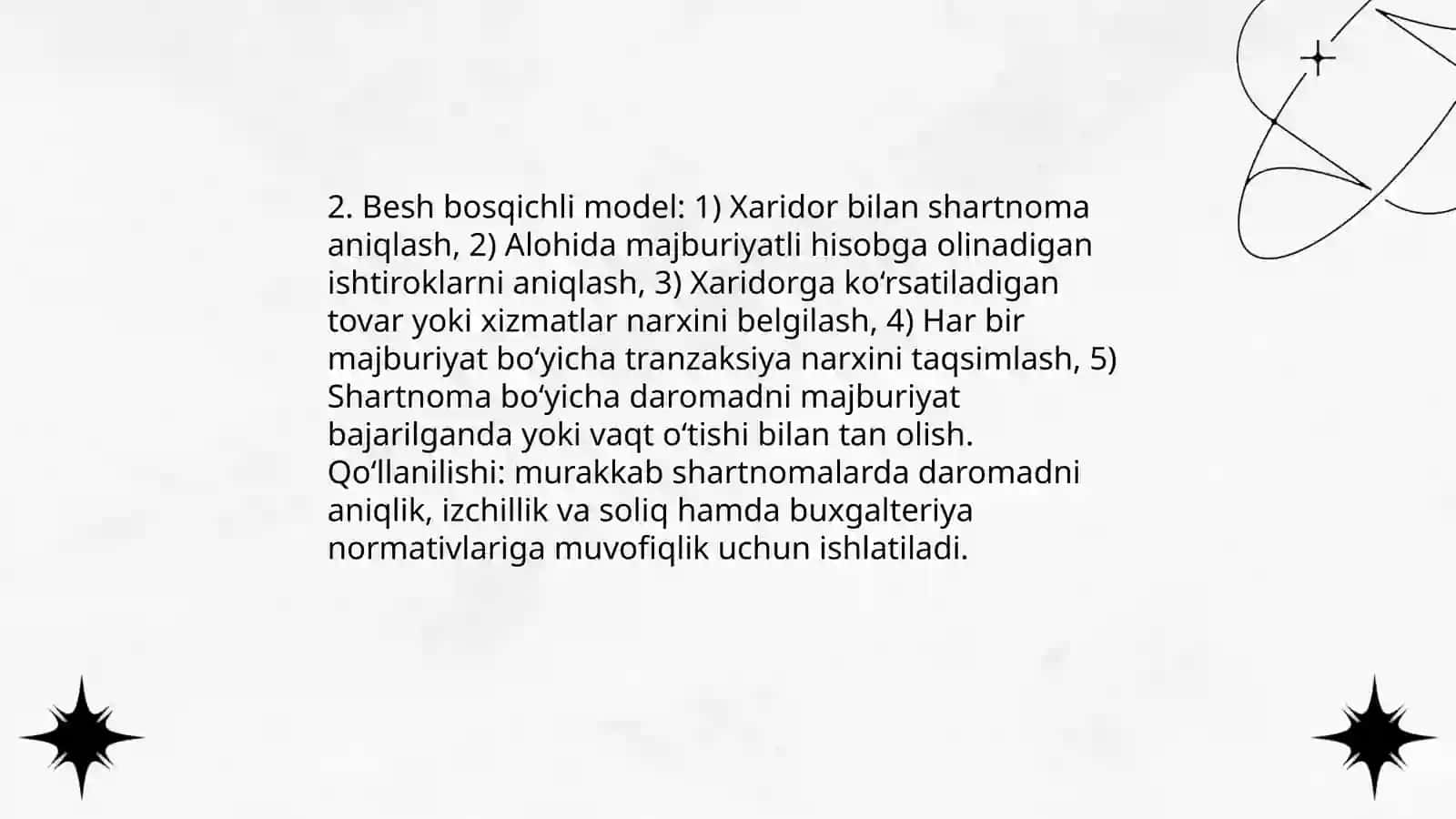 Xaridorlar bilan tuzilgan shartnomalar bo’yicha tushumlarni tan olish 4
