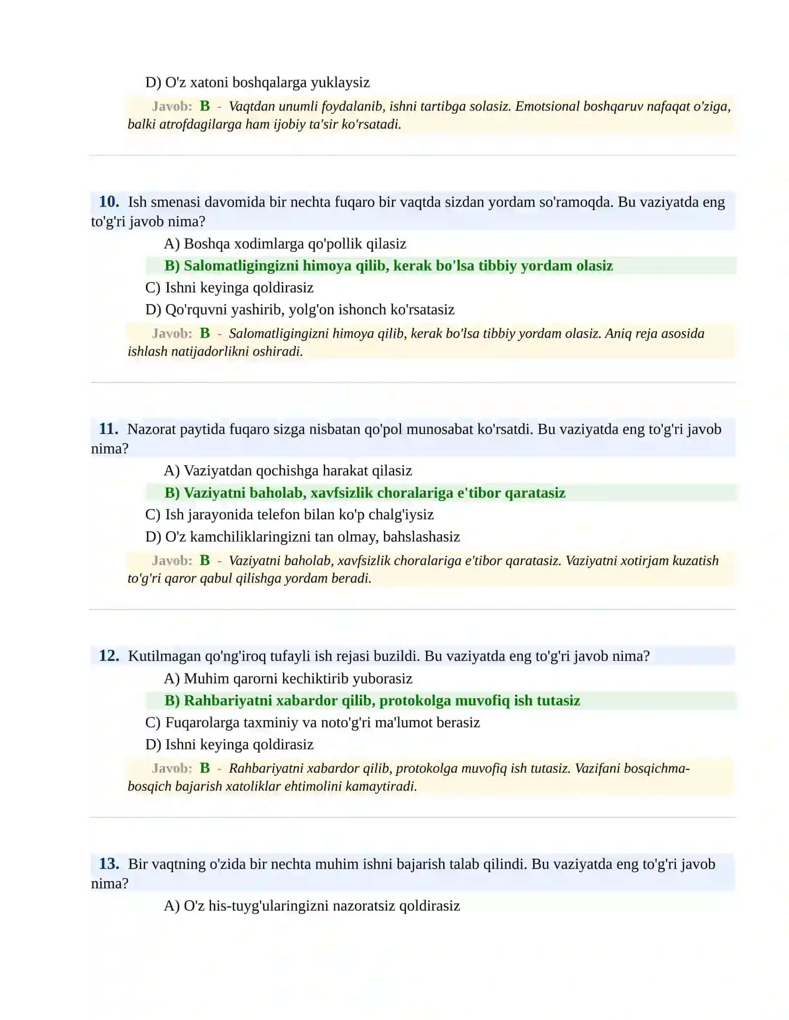 BOJXONA XIZMATIGA ISHGA KIRISH PSIXOLOGIK SINOV Testlari 4