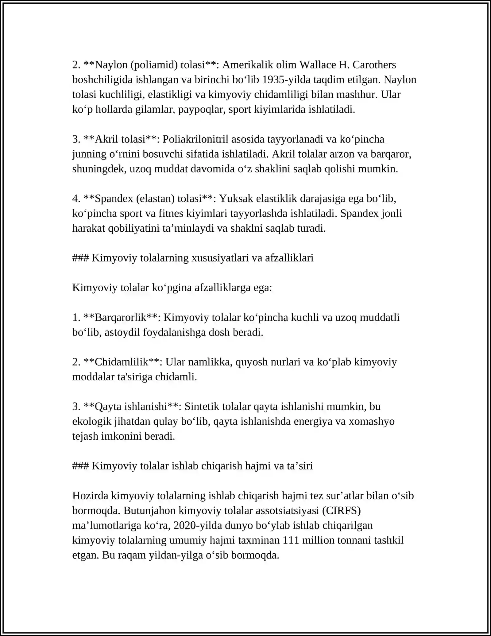 KIMYOVIY TOLALARNING ASSORTIMENTI BO'YICHA INTERNET MA'LUMOTIDAN FOYDALANISH 4