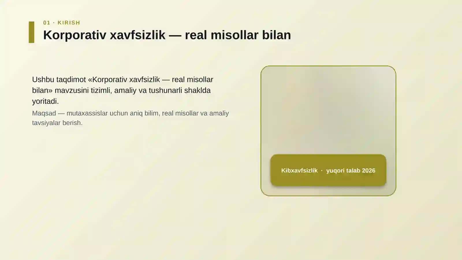 Korporativ xavfsizlik — real misollar bilan 4