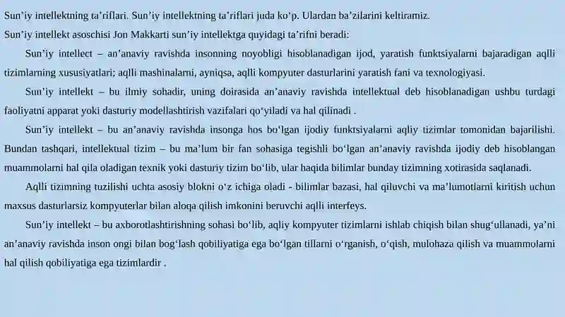 SUN’IY    INTELLEKT 4