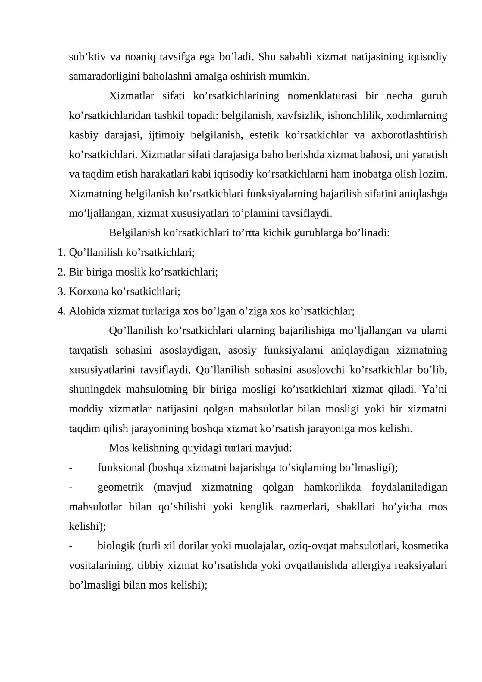 Real sektorda servis tizimi xizmatlarinig sifati va samaradorligi 4