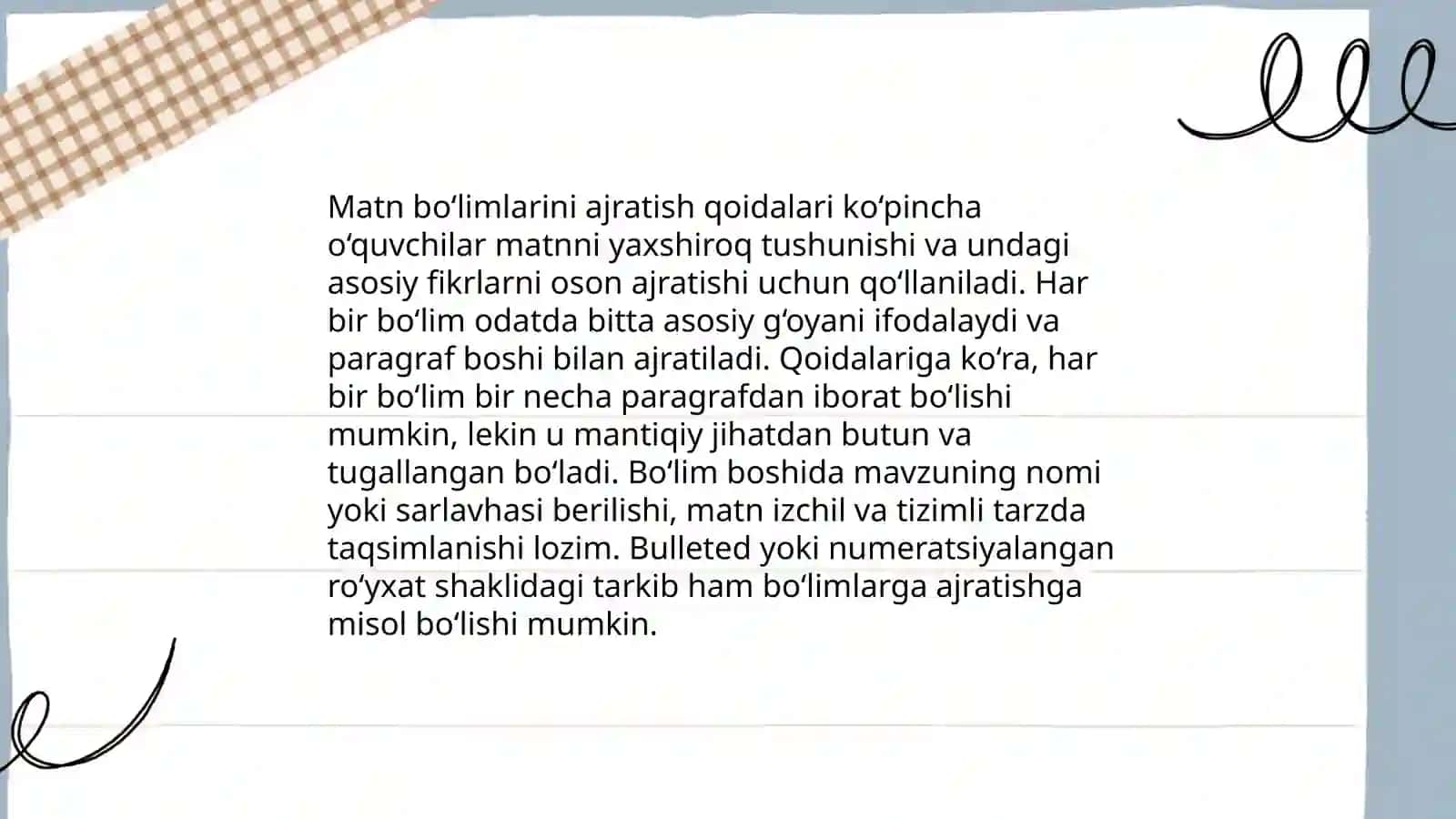 Matn tuzilishiga doir qoidalar 4