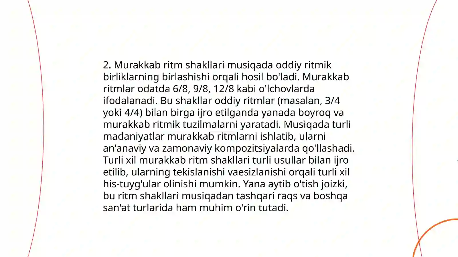 Turli xil ritmik ko'rinishlar 4