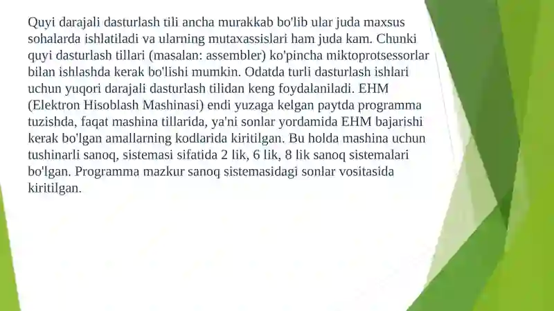 Dasturlash tillari 4