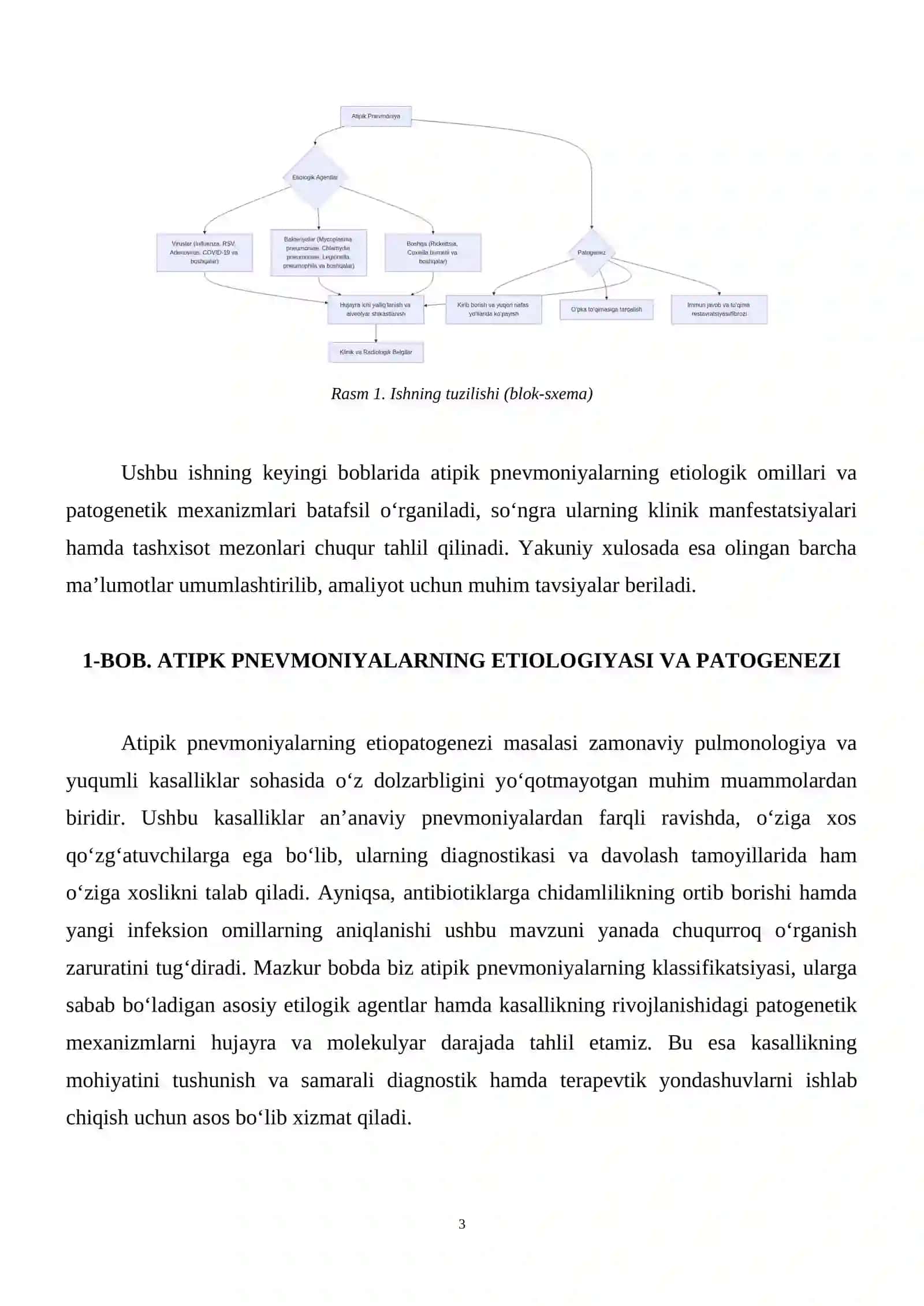 Atipik pnevmoniyaning etiopatogenezi.Tasnifi.Klinik belgilari.Tashxisot mezonlari.Qiyosiy tashxis.Davosi.Profilaktikasi. 4
