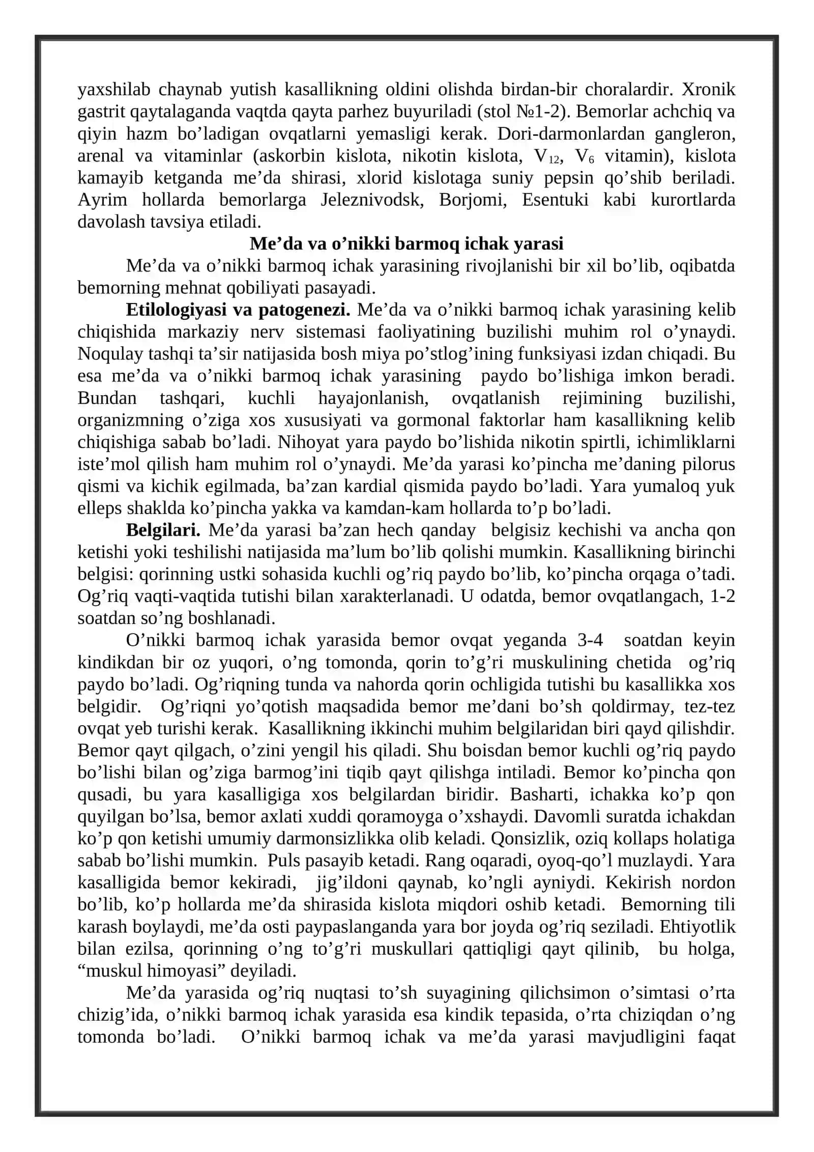 Oshqozon va o’n ikki barmoqli ichak yara kasalliklari, o’t pufagi va jigar kasalliklari 4