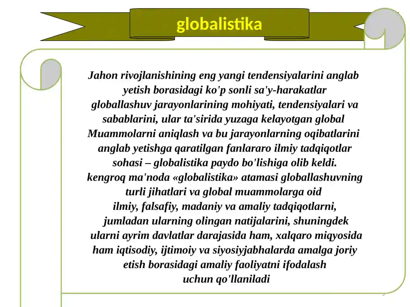 Global jarayonlar  va barqaror taraqqiyot falsafasi 4