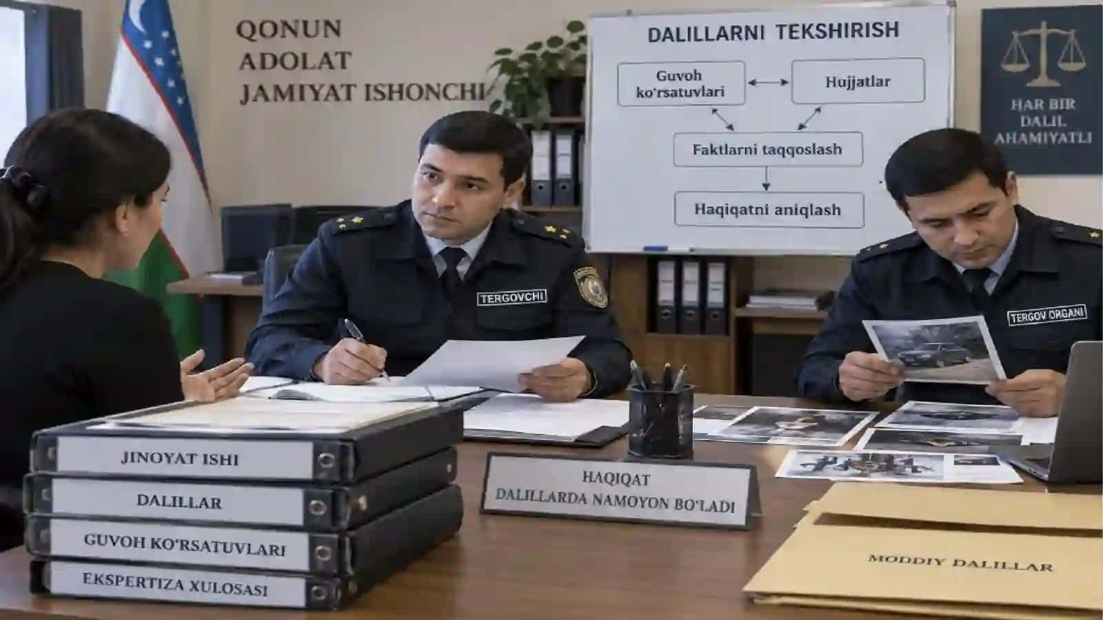Isbotlash jarayoni: dalillarni to'plash, tekshirish va baholash 4