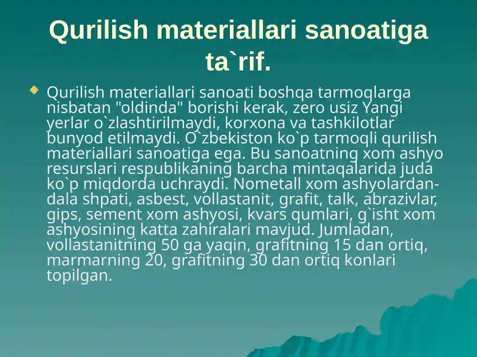 Qurilish materiallari sanoati 4