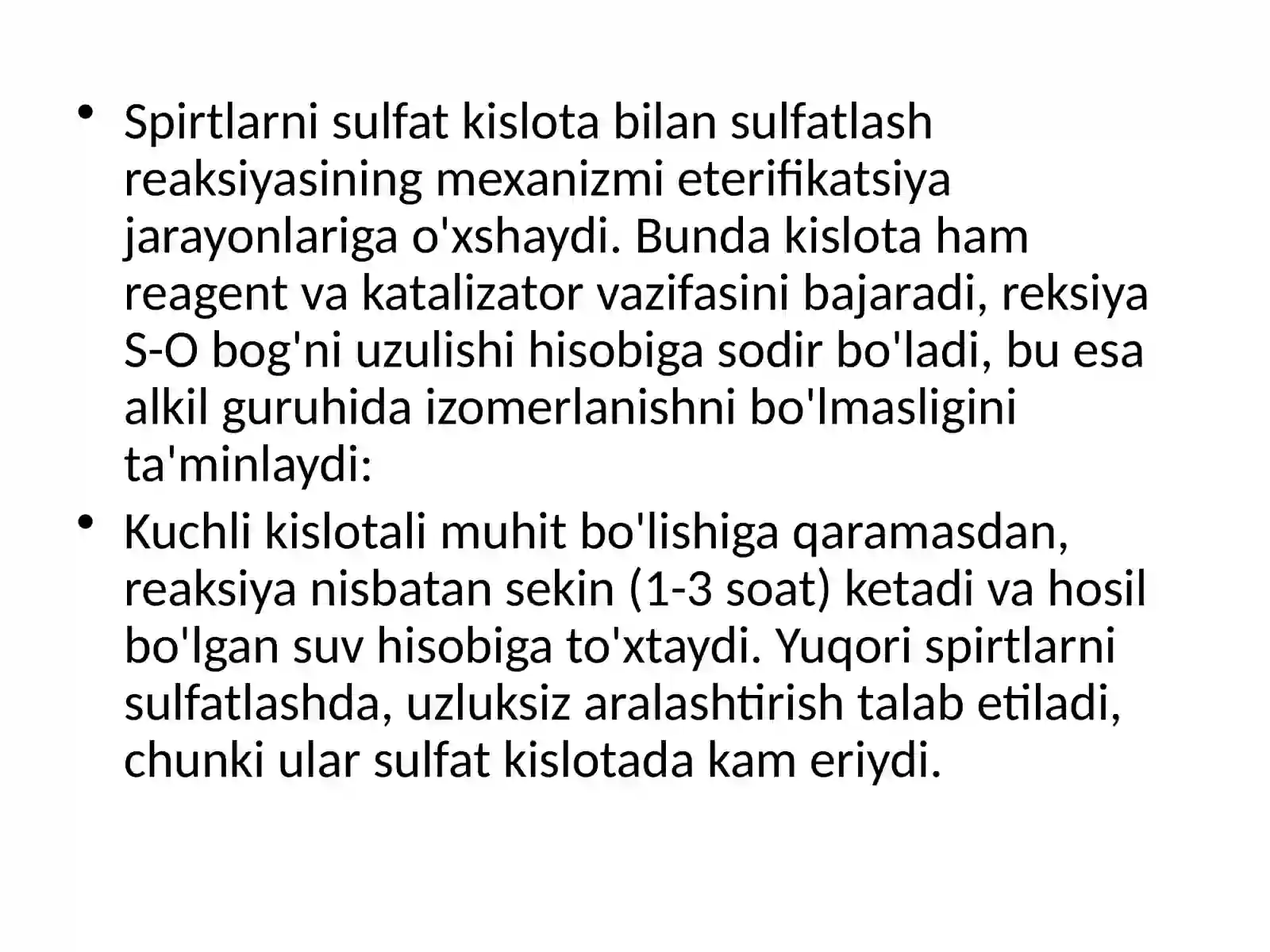 Sulfatlash va sulfirlash 4