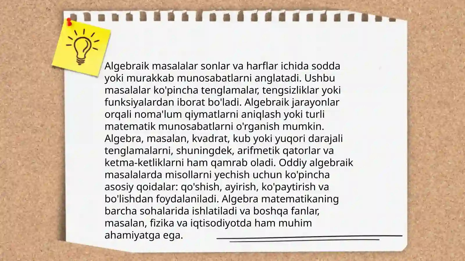 Arifmetik masalalar 4