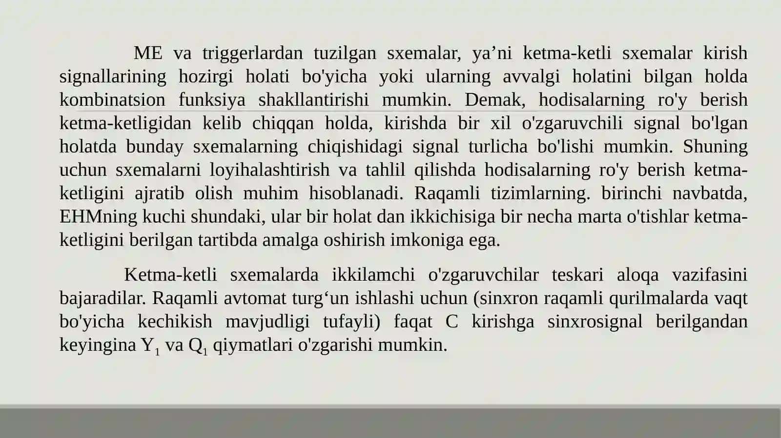 Ketma-ketlikdagi raqamli qurilmalar 4