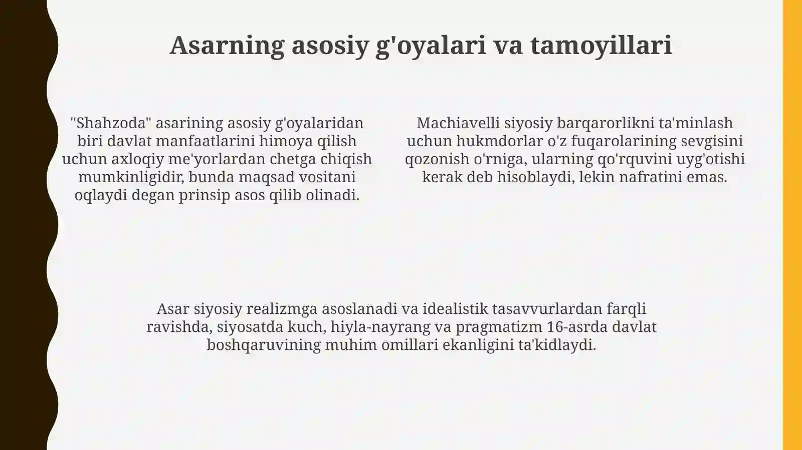 Makiavellining Hukmdor asari 4