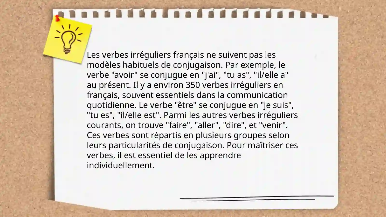 Les verbes 4