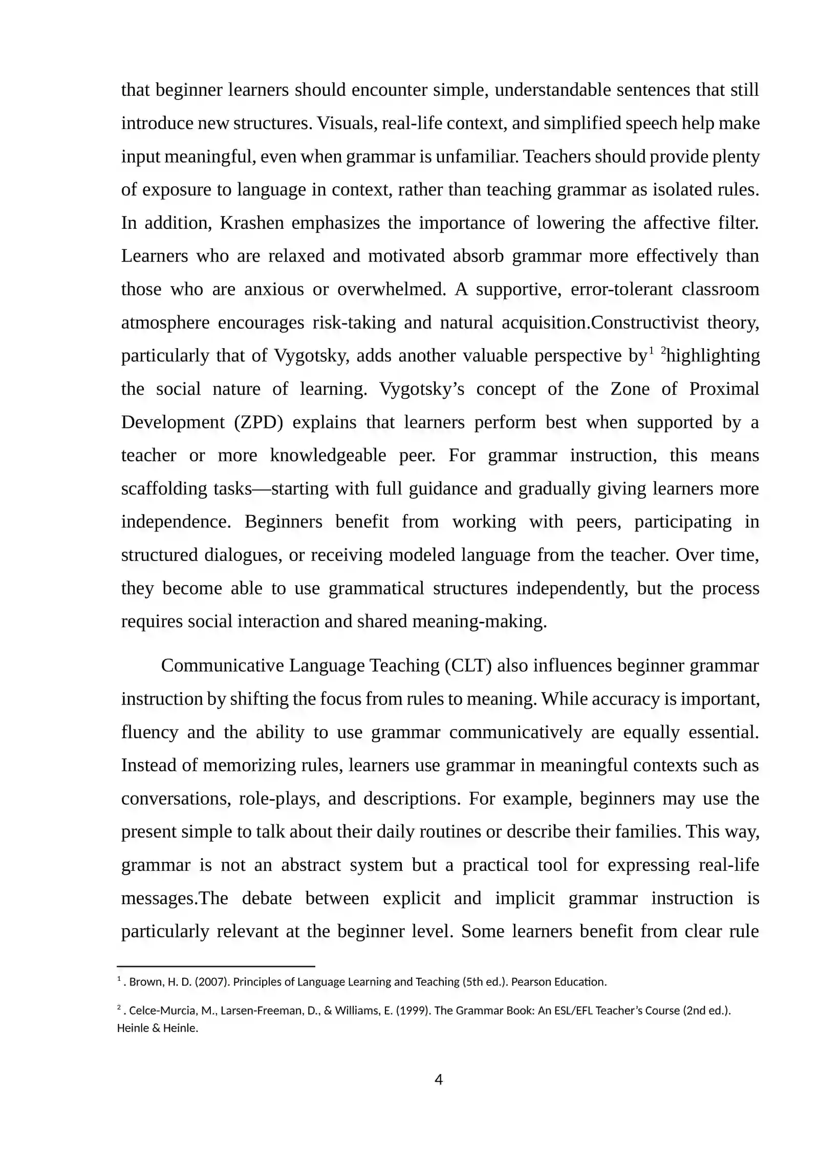 Teaching grammar from beginner to intermediate level 4