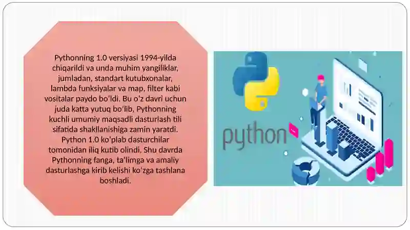 Python dasturlash tilining tarixi 4