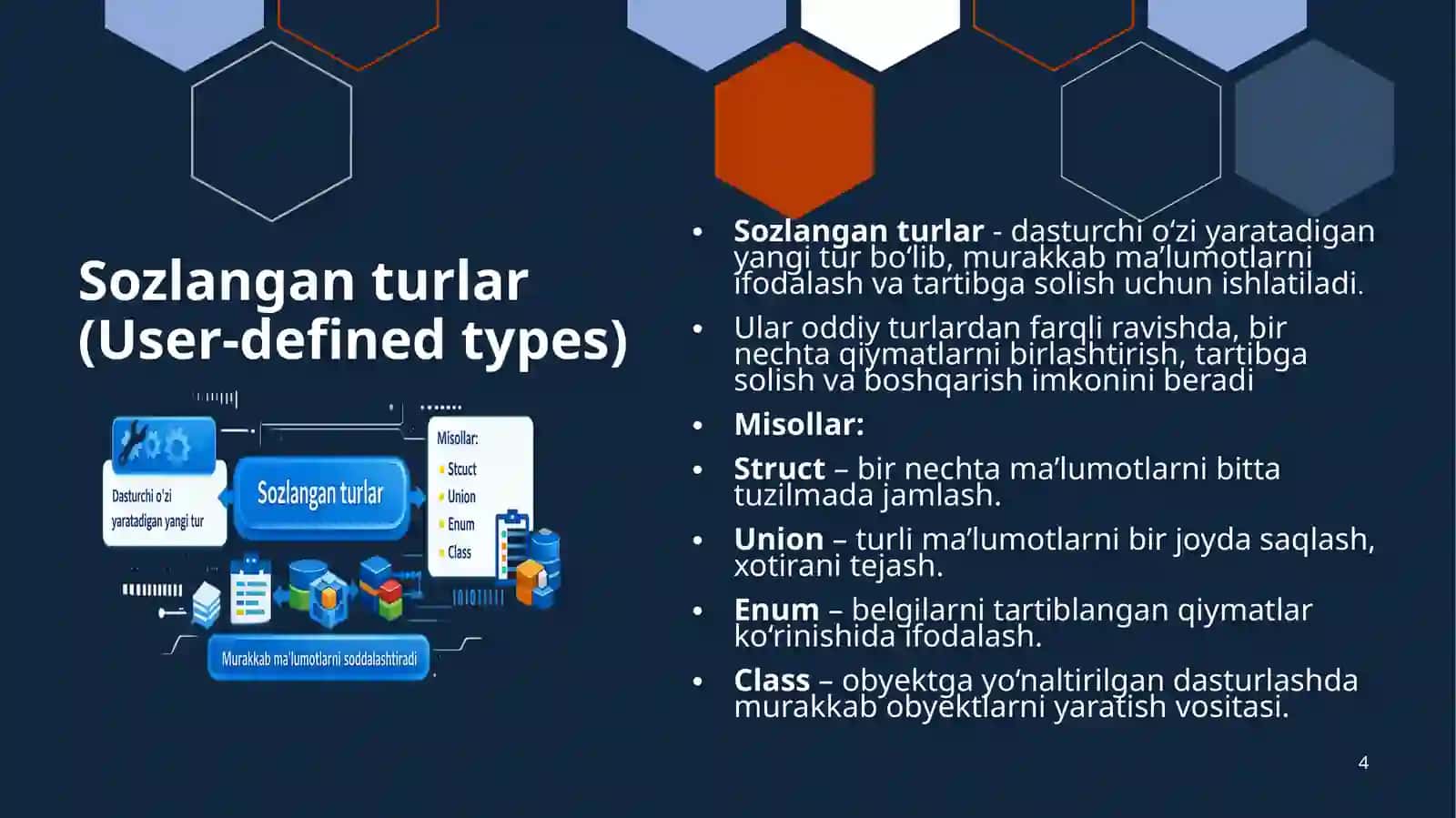 Malumotlar tuzilmasi va algoritmlar 4