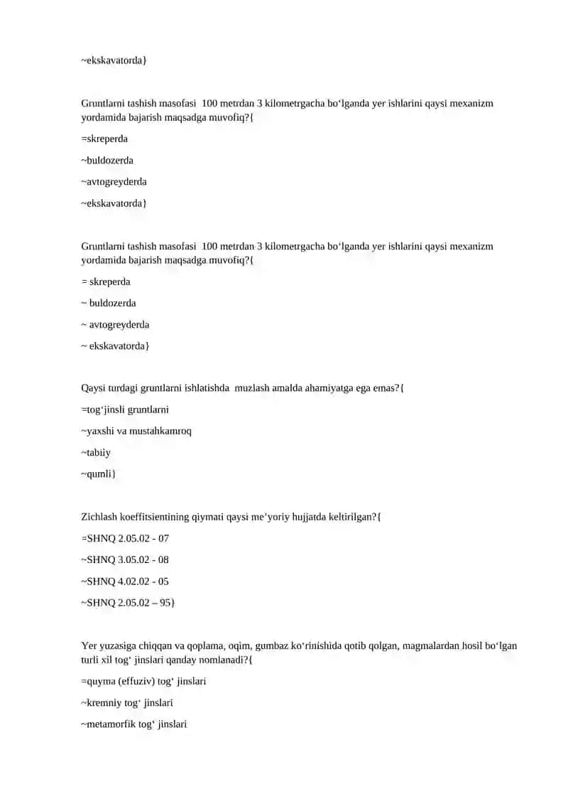 Avtomobil yo‘llarini qurish va rekonstruksiya qilish texnologiyalari 4