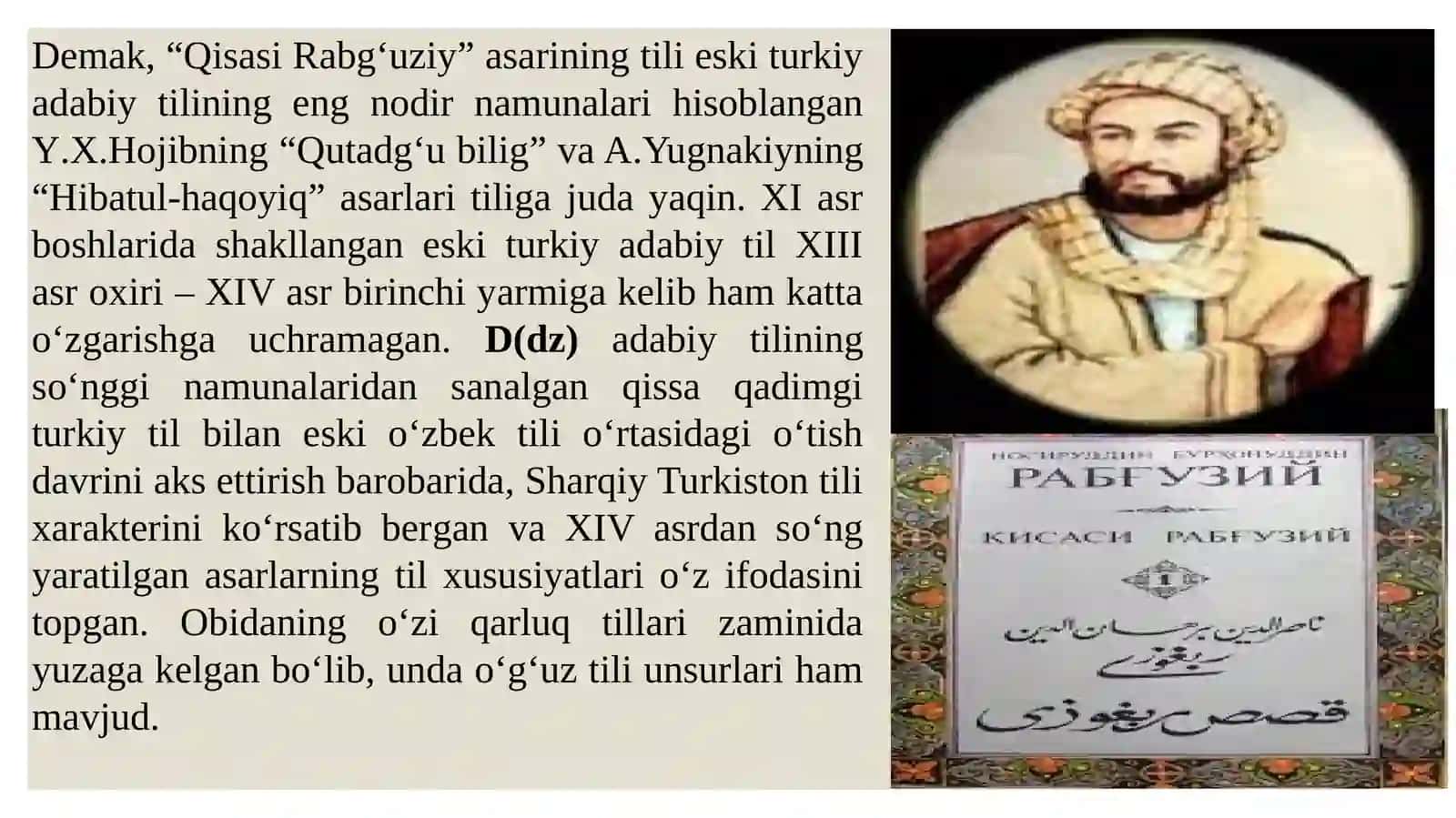 O‘zbek tili tarixi fanidan tayyorlangan taqdimot 4