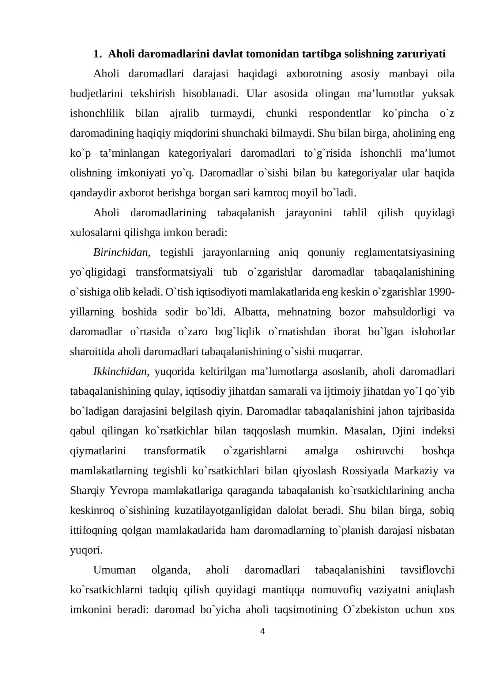 АHОLI DАRОMАDLАRINI DАVLАT TОMОNIDАN TАRTIBGА SОLISH 4