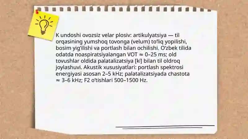 G,k undoshlarining talaffuzi va imlosi 4