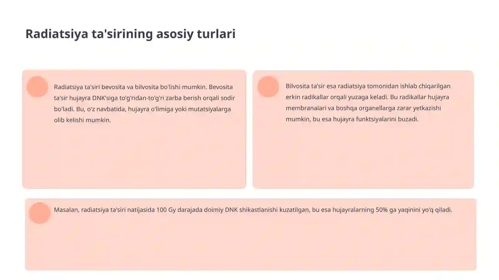 Biologik tuqimalarning radiorezistentligi 4