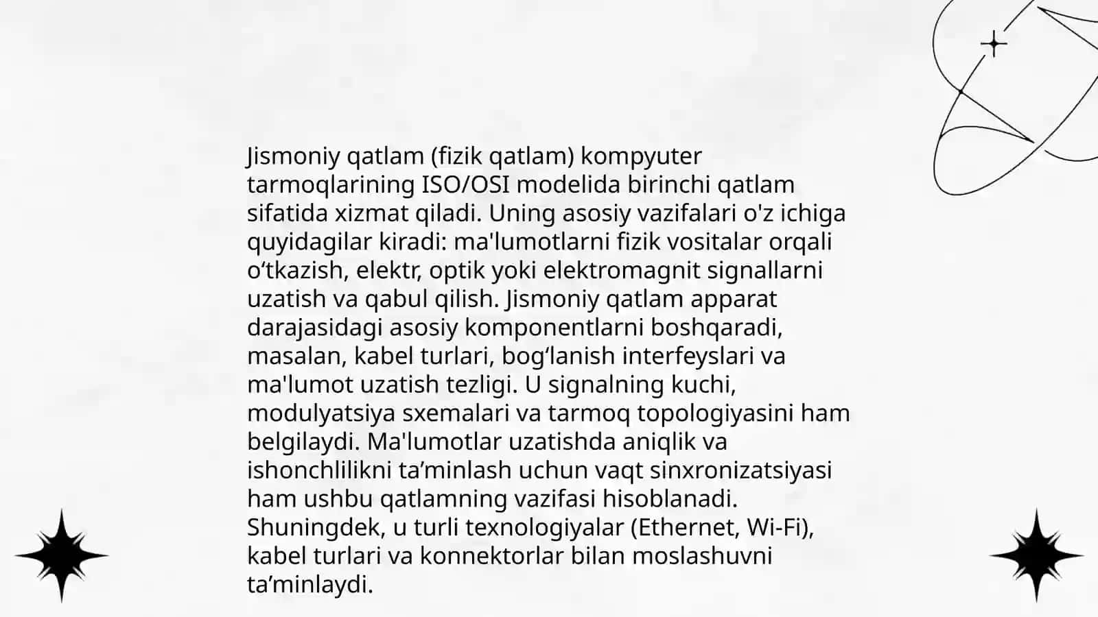 Ma'lumotlarni uzatishning fizik muhiti 4