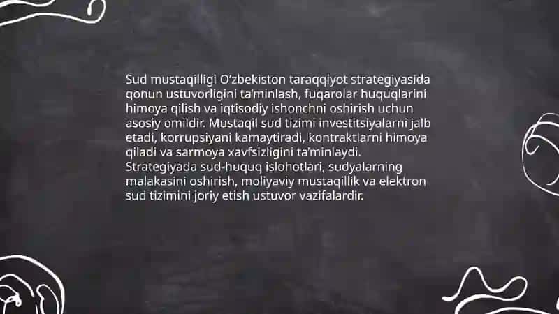 Qonun ustuvorligi O‘zbekiston taraqqiyot strategiyasida 4