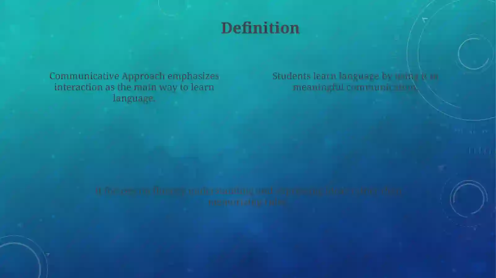 Communicative Approach 4