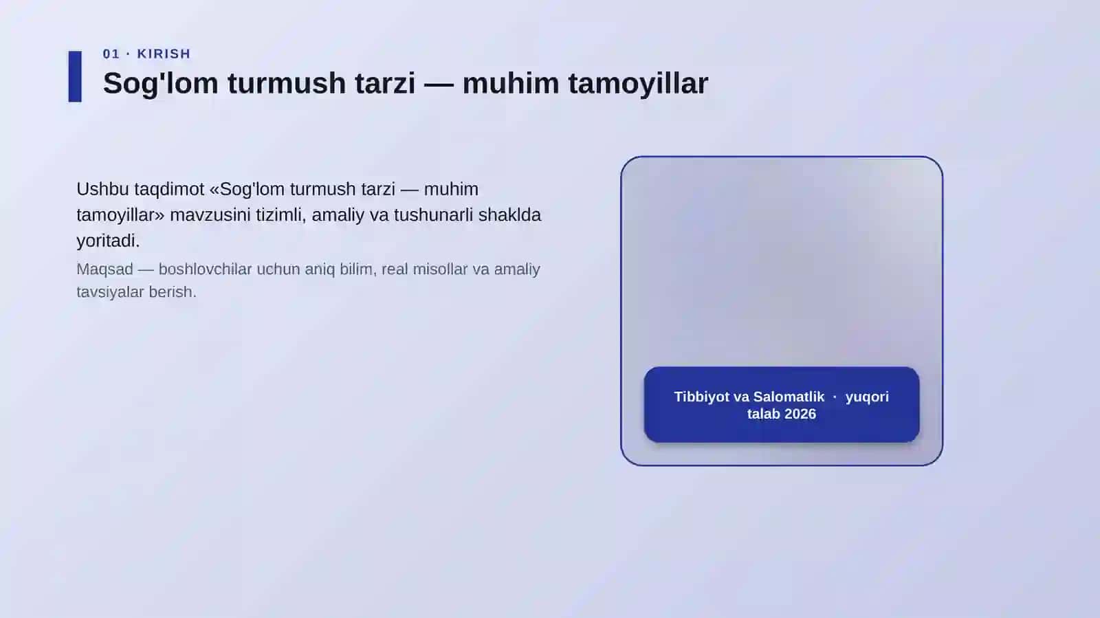 Sog'lom turmush tarzi — muhim tamoyillar 4