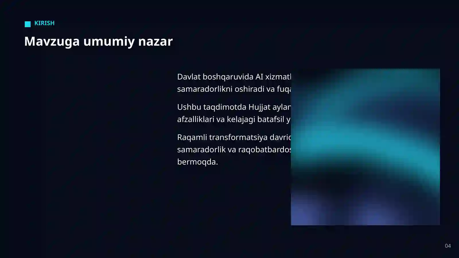 AI DAVLAT BOSHQARUVIDA 4