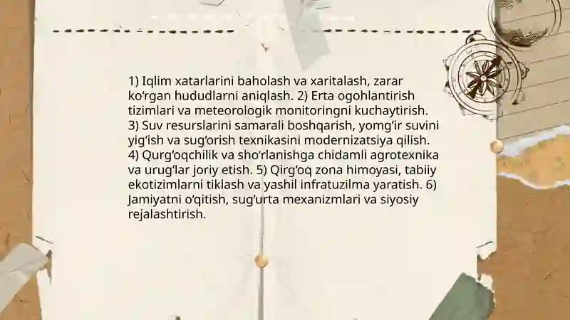 Yashash muhitga moslanish 4