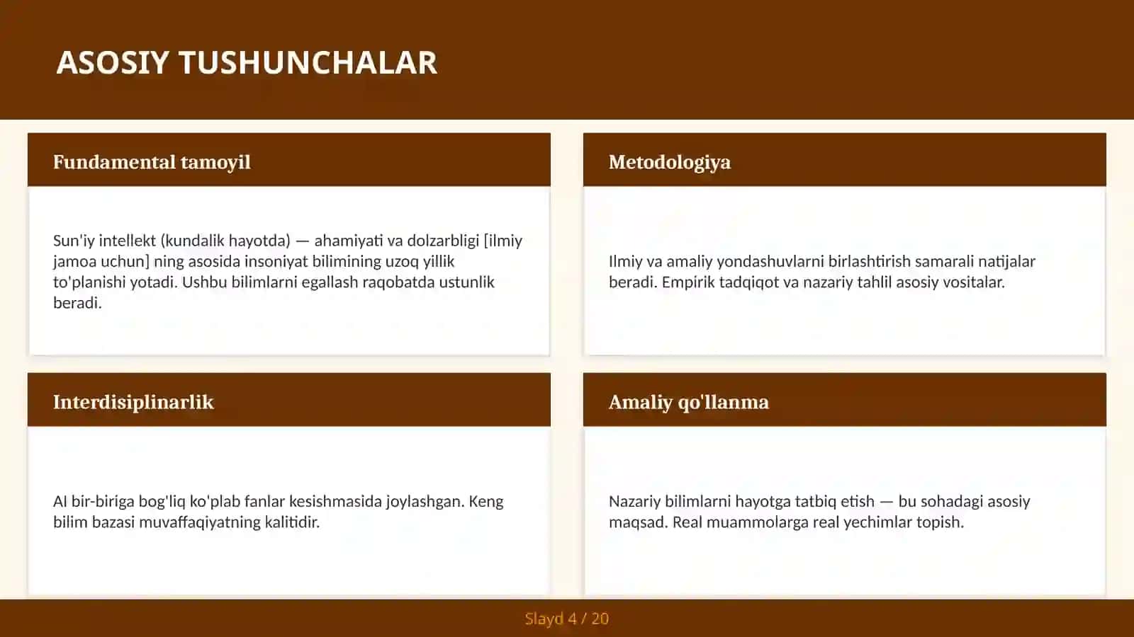 Sun'iy Intellekt (Kundalik Hayotda) - Ahamiyati va Dolzarbligi [Ilmiy Jamoa Uchun] 4