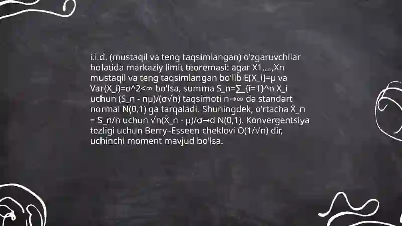 Markaziy limit teoremasi 4