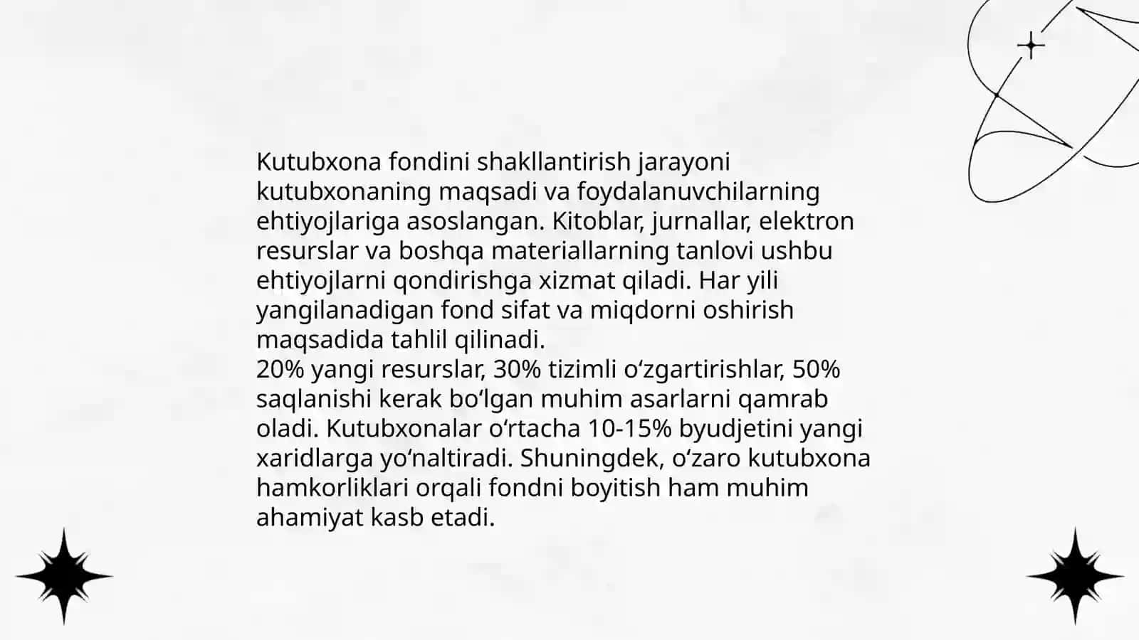 Kutubxona axborot menejmentini boshqarish tamoyillari 4