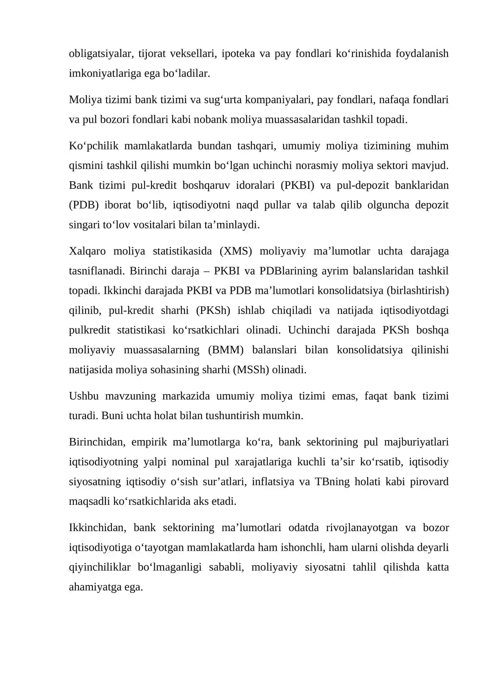 Pul-kredit sektori tahlili va bashorati 4
