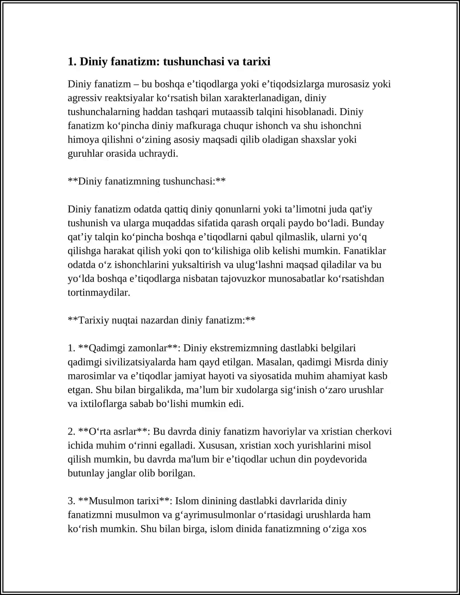 DINIY FANATIZM EKSTROMIZM FUNDAMENTALIZM RADIKALIZM VA TERARIZMNING TARIXI VA ULARNING HAVFSIZLIKKA TAHDID 4
