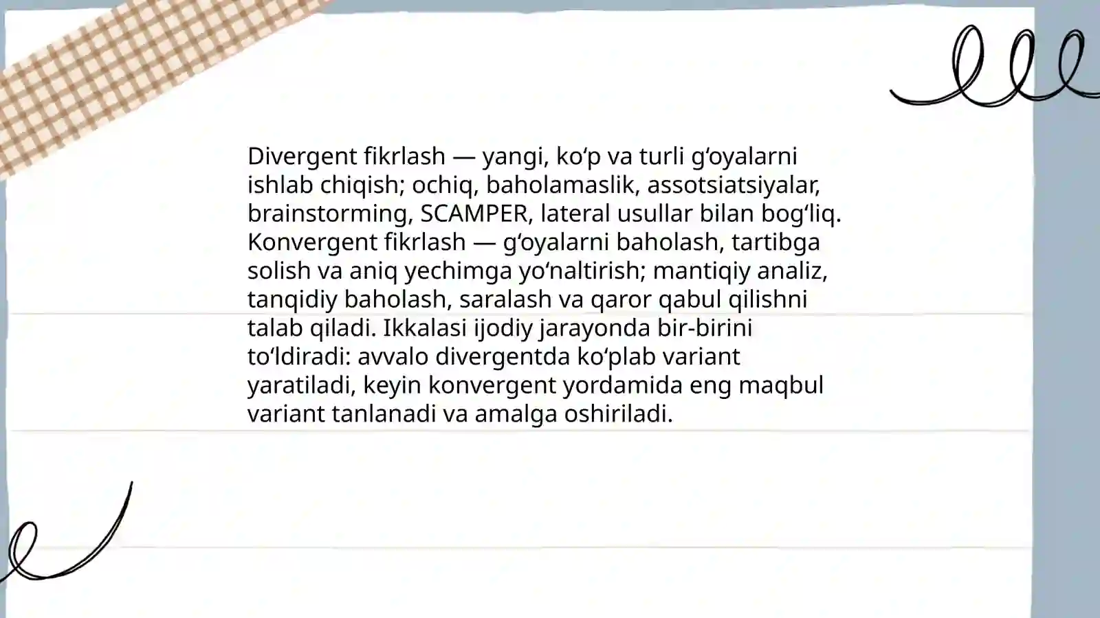 Kreativ fikrlash 4